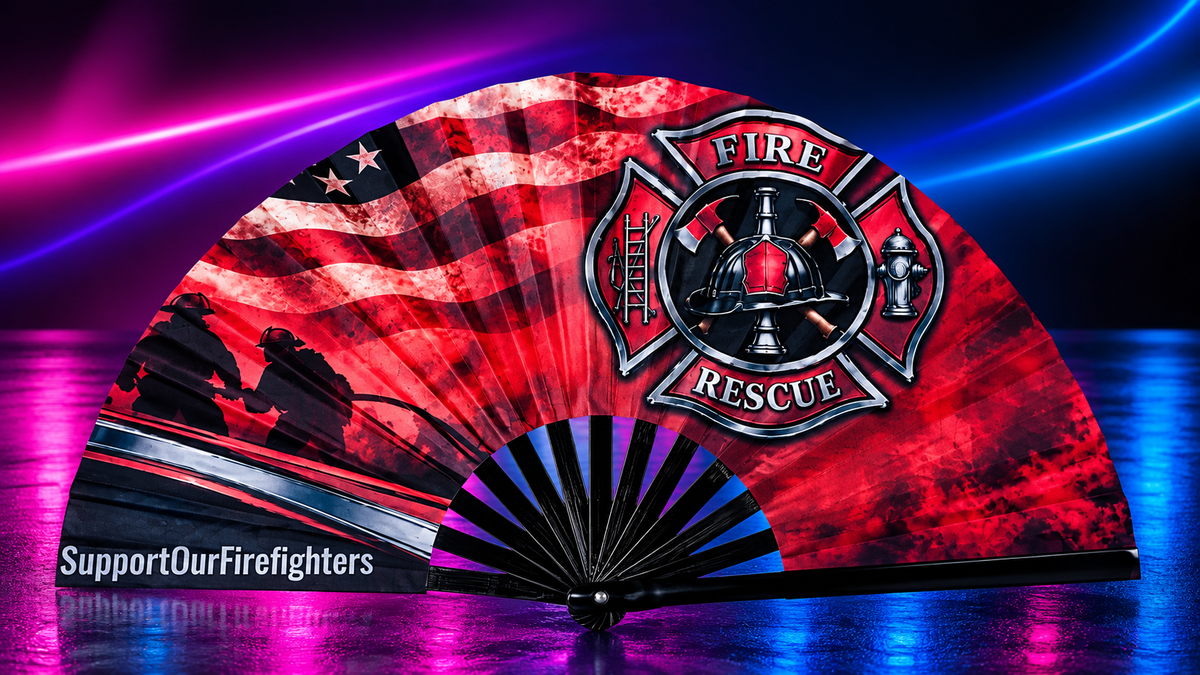 Support Our Firefighters – Large Clack Fan