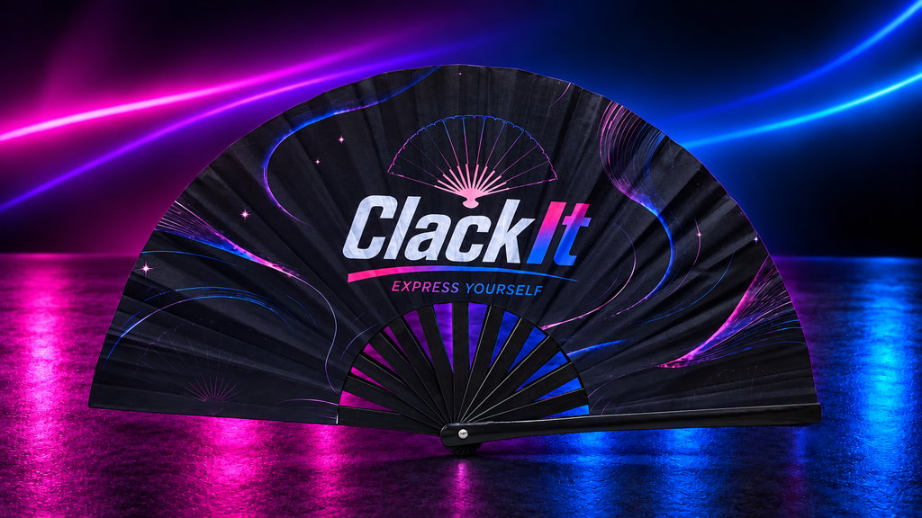 Official ClackIt Branded Large Clack Fan