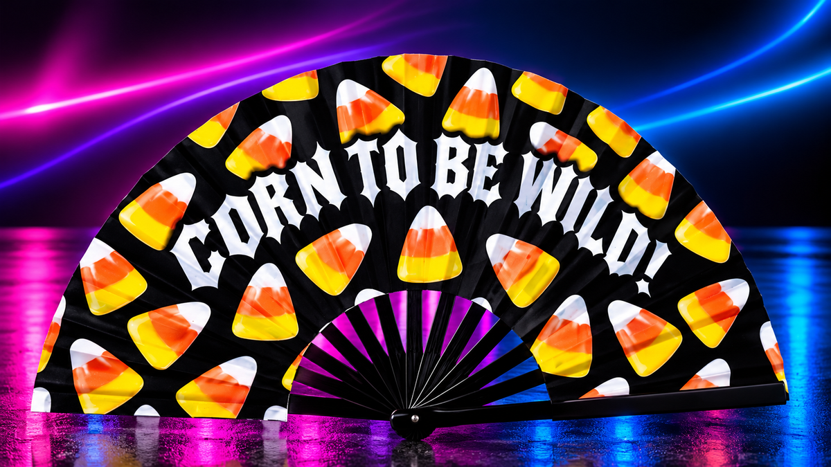 Corn to Be Wild! Large Hand Fan