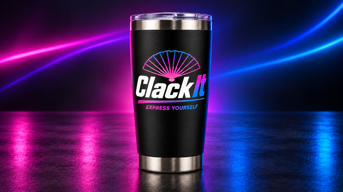 ClackIt 20 oz Stainless Steel Tumbler