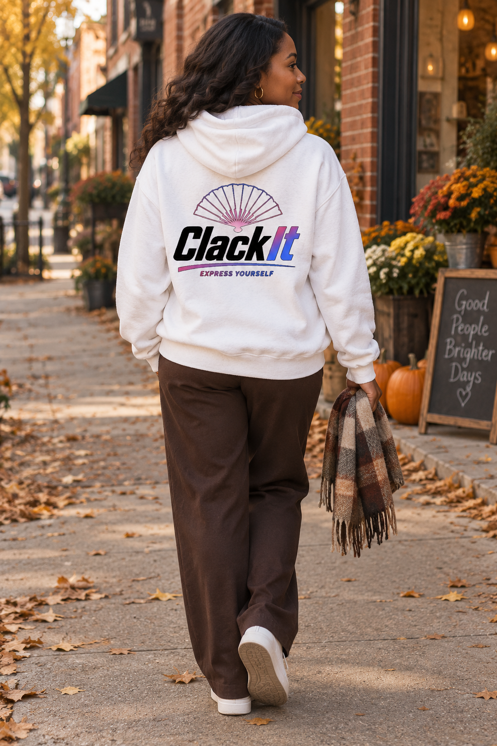 ClackIt Signature Logo Hoodie Fall Drop